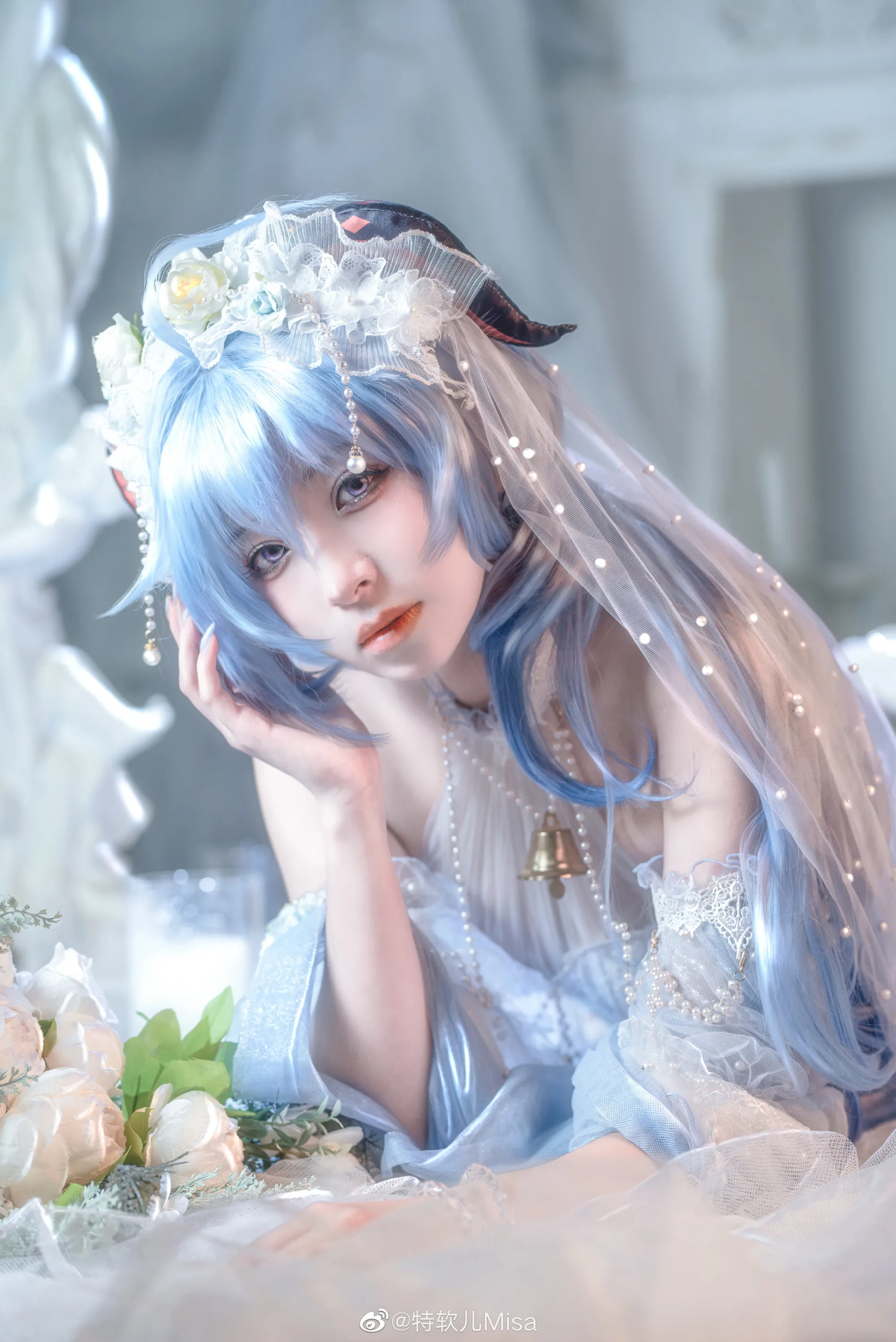 公开平台与Cosplay写真风格更新整理 蓝色假发角色造型照片