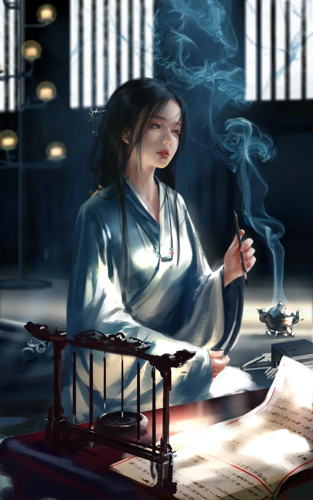 平台线索与社媒更新风格整理 古风服饰烟雾场景造型