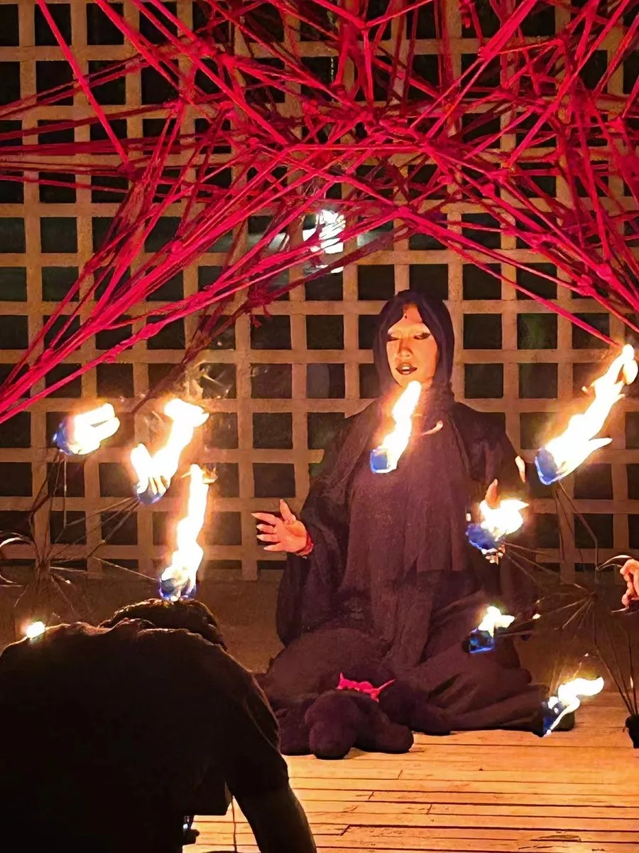 灰镜Chamber奇幻仪式火焰红绳视觉拍摄